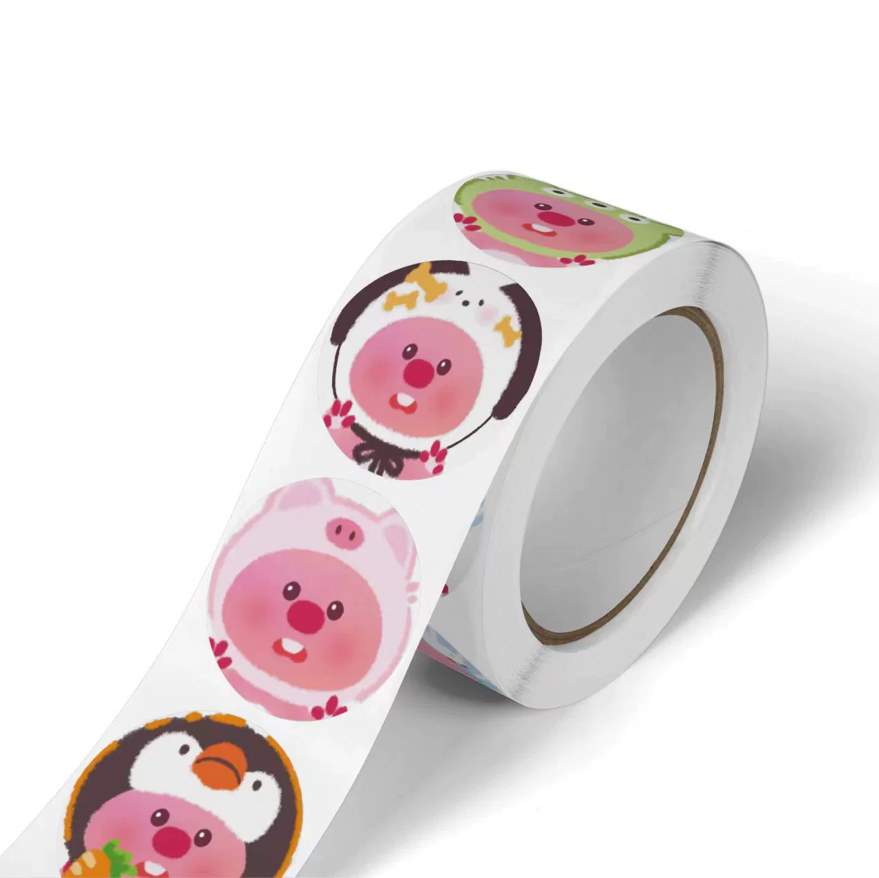 Sticker Roll (Hello Kitty) round cartoon stickers, assorted designs, birthday gift pack