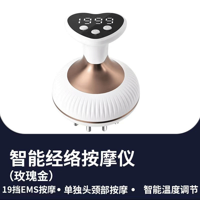 家庭用知能電気経絡ブラシ充電振動加熱揉腹筋絡マッサージ器美容院掻爬器赤色光|undefined
