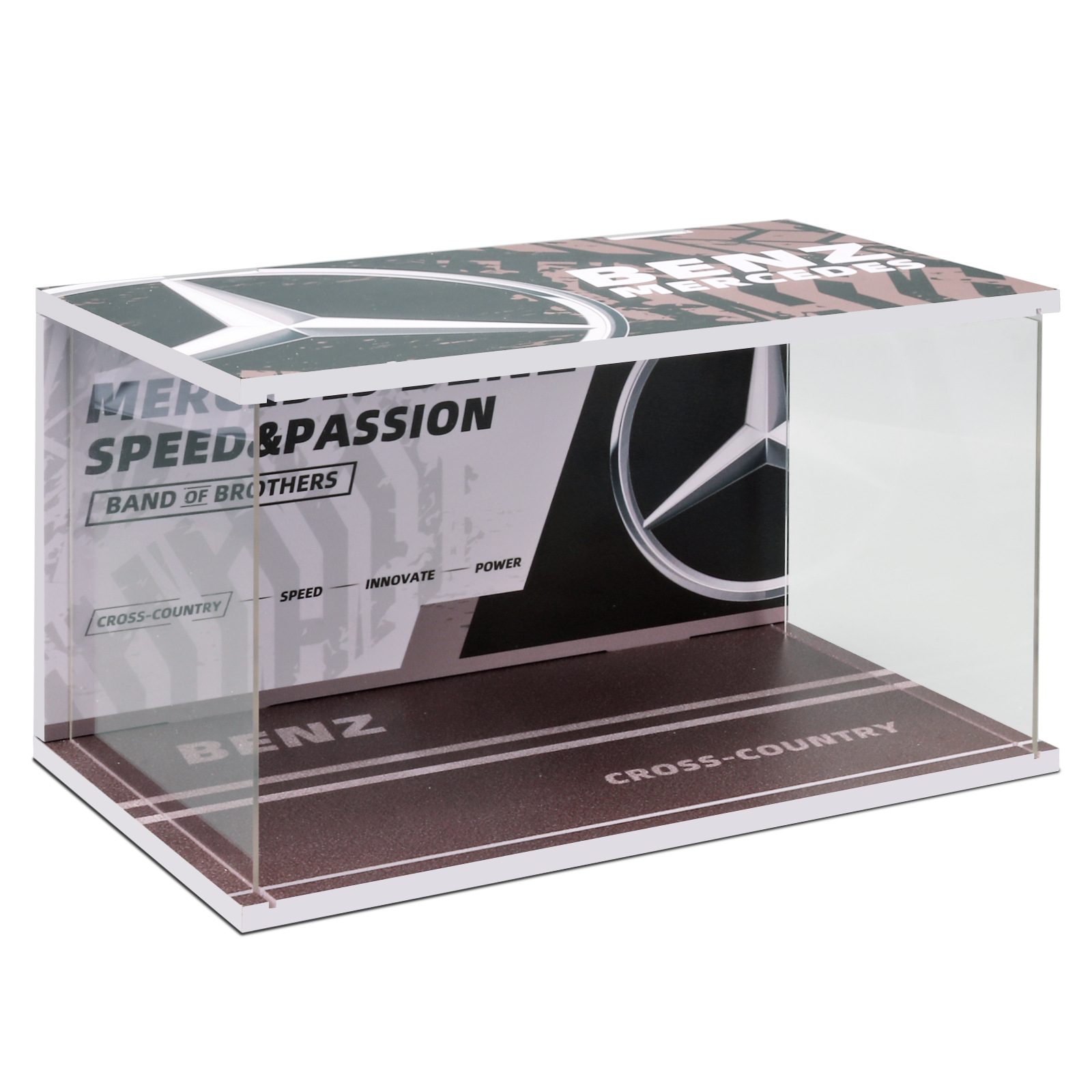 Modelo de mesa de arena de estacionamiento con cubierta de acrílico ligero para disparar modelo de escena de estacionamiento modelo de coche