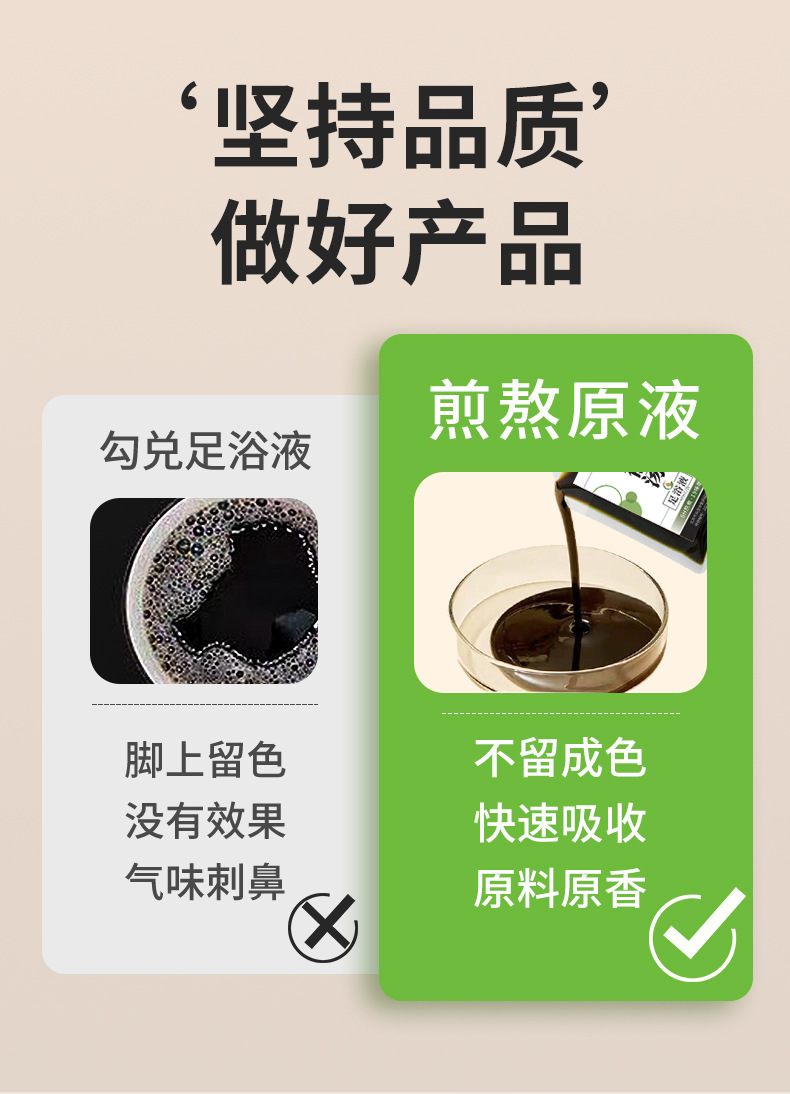 Jie Yu Tang Foot Soak Liquid 10 Bags Herbal Mugwort Ginger Foot Bath Concentrate specifications