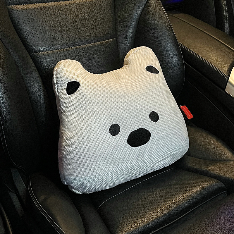 West highland linen lumbar support-white