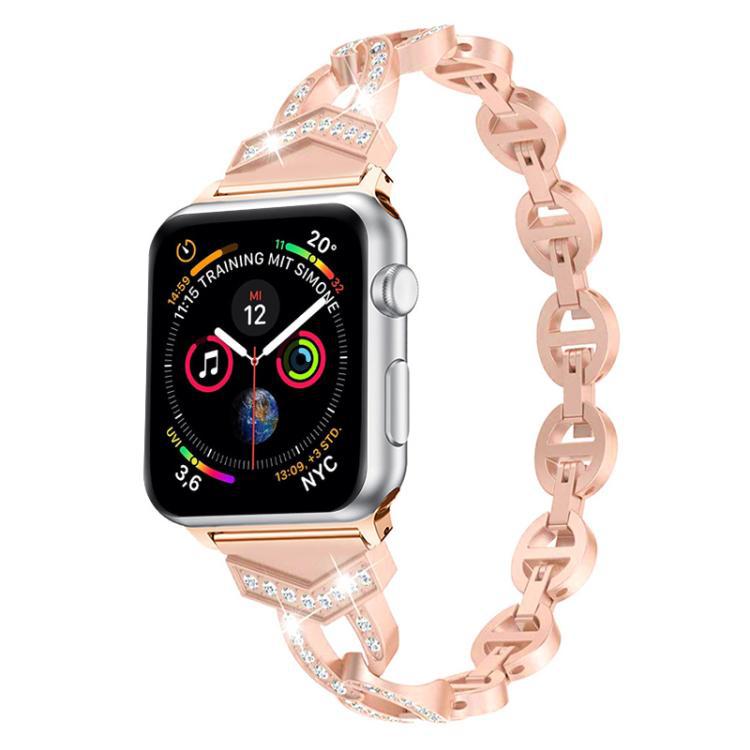 Correa de acero inoxidable con diamantes para Apple Watch 42 - 49mm S10 generación general suministro directo de fábrica