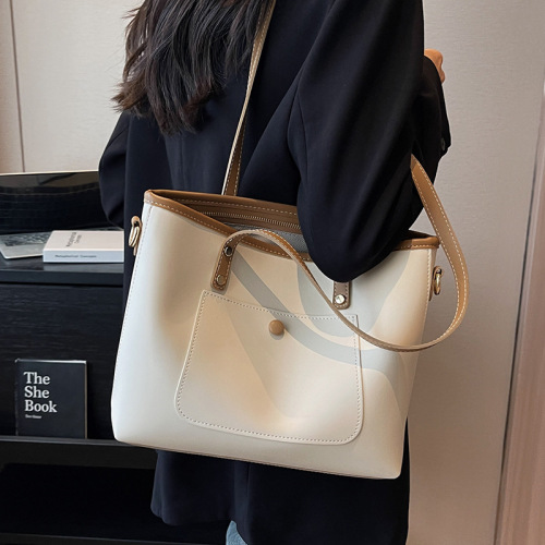 Women's Large Capacity Bag  New Style Versatile Simple Crossbody Bag with a Sense of Elegance, University Students Commute Tote Bag