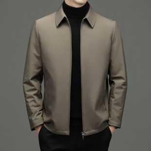 Autumn and Winter New Men's Warm and Thickened Young and Middle-Aged Men's Tops Solid Color Jackets