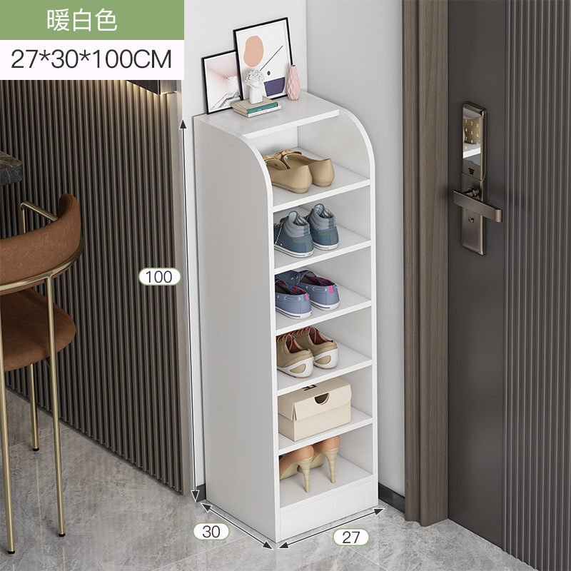 Zapatero puerta simple hogar multi-capa de almacenamiento artefacto ahorro de espacio esquina pequeño zapato estante a prueba de polvo
