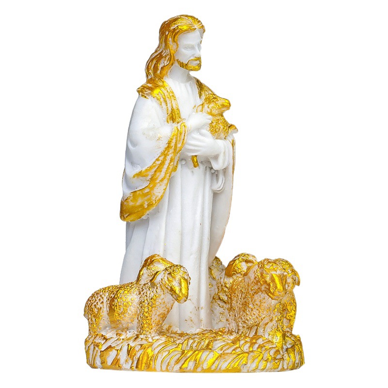 Artesanías decorativas de resina creativa cuidadosamente seleccionadas, adornos de retrato de pastor, muebles para el hogar, adornos para automóviles, regalos al por mayor