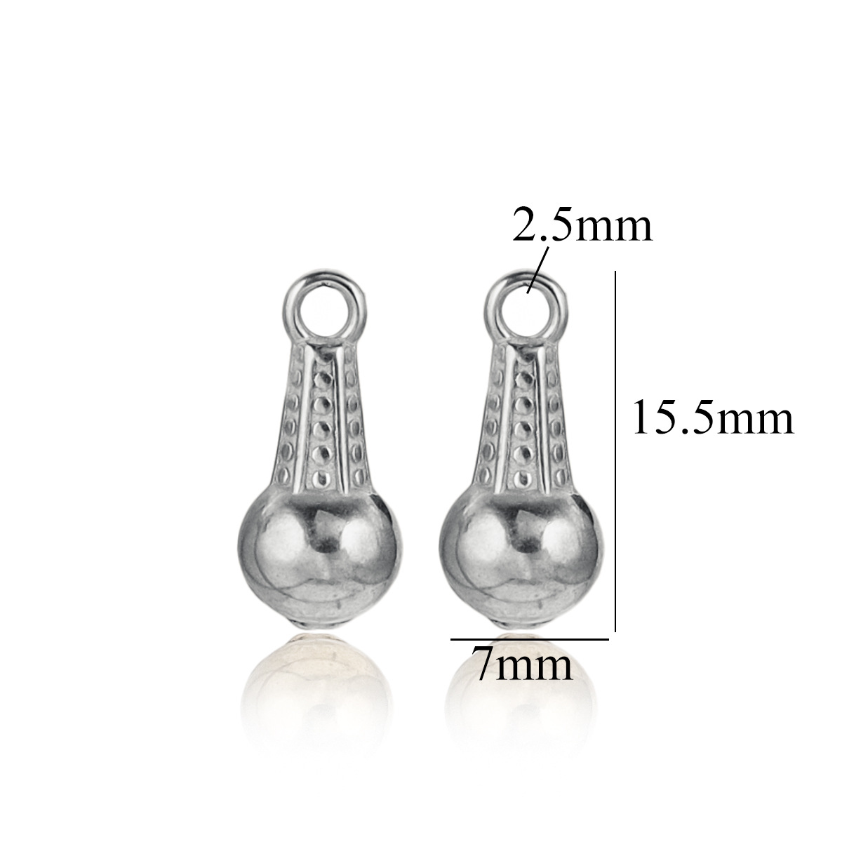 Colgante de acero inoxidable colgante de acero inoxidable colgante de acero de titanio 18K oro de color accesorios collar joyería DIY pequeño colgante al por mayor