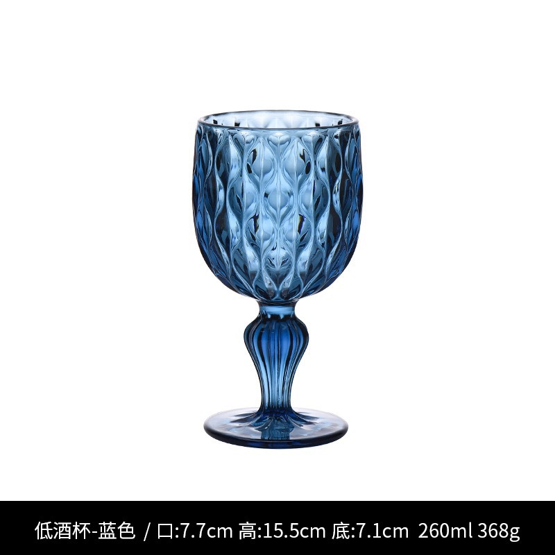 Copa Baja azul de gota de agua (1 * 48)