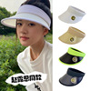 Zhaolusi Same item Empty top hat Korean Edition Versatile summer Sun hat leisure time sunshade Sun Network Hairpin cap