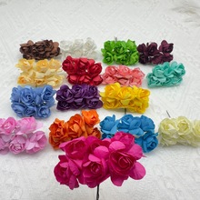 144朵杜鹃花2.5cm-3cm纸花花环DIY花环饰品配件 装饰喜糖盒子