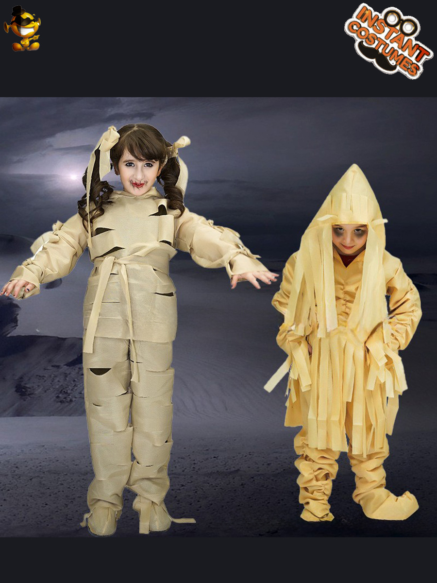 Halloween niños momia traje Cosplay danza fiesta niños momia rendimiento traje