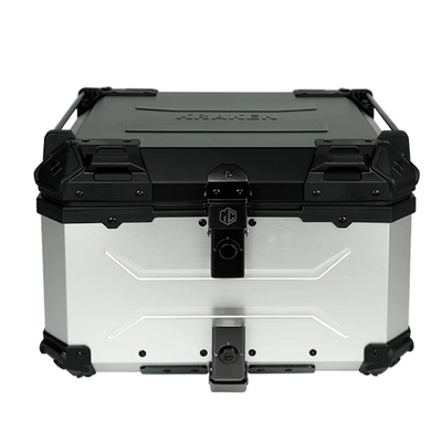 Factory Direct Sales Motorcycle Tail Motorcycle trunk - silver-45l