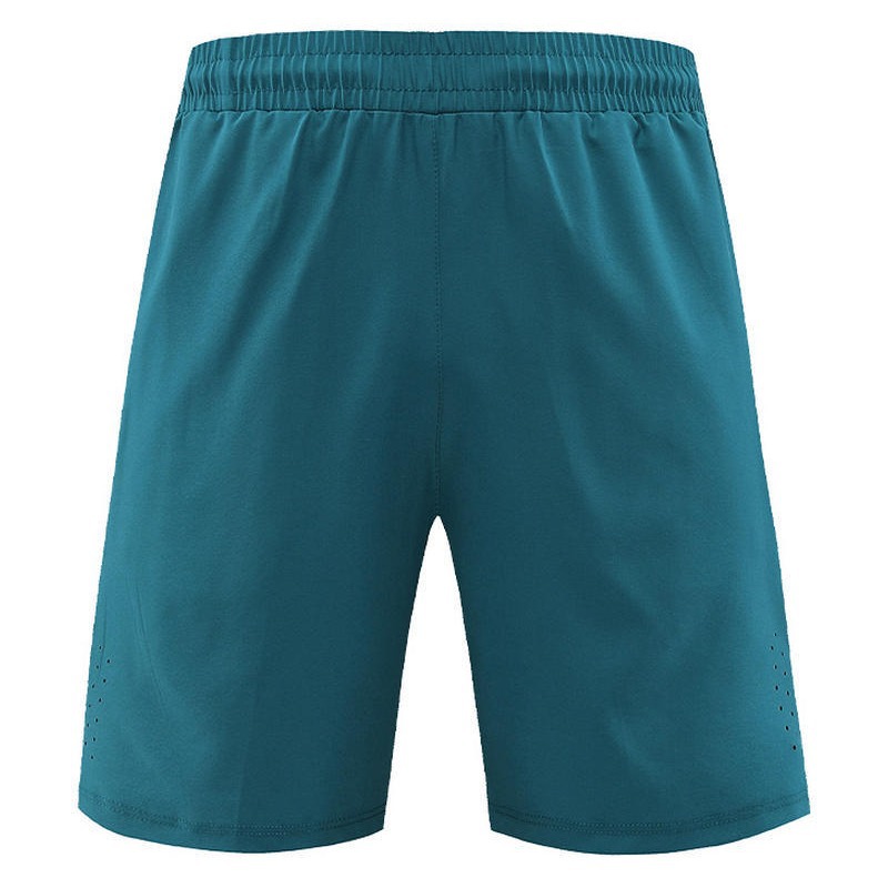 Pantalones cortos deportivos transfronterizos para hombres, verano, secado rápido, entrenamiento transpirable, baloncesto, pantalones deportivos para correr, pantalones cortos perforados con láser de cinco puntos