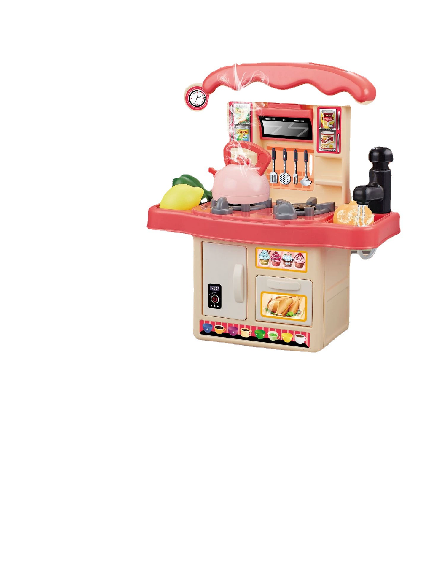 Realistic children's family multicoloured mixed kitchenware, set