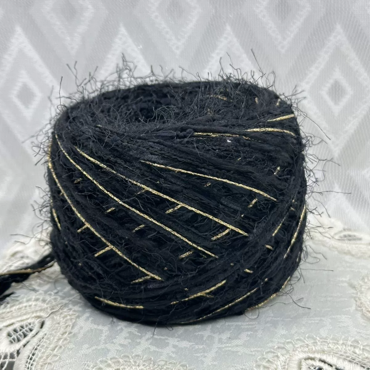 Ручная линия смешивания новый классический черный золотой маленький ароматный ветер DIY ручная линия смешивания ручная веревка сумка шарф шапка для волос