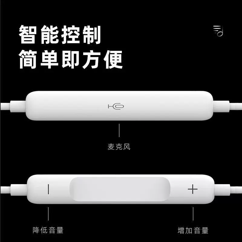 Наушники совместимые с Apple, Oppo, Huawei, Vivo, Xiaomi, с проводным управлением для iPhone и Android