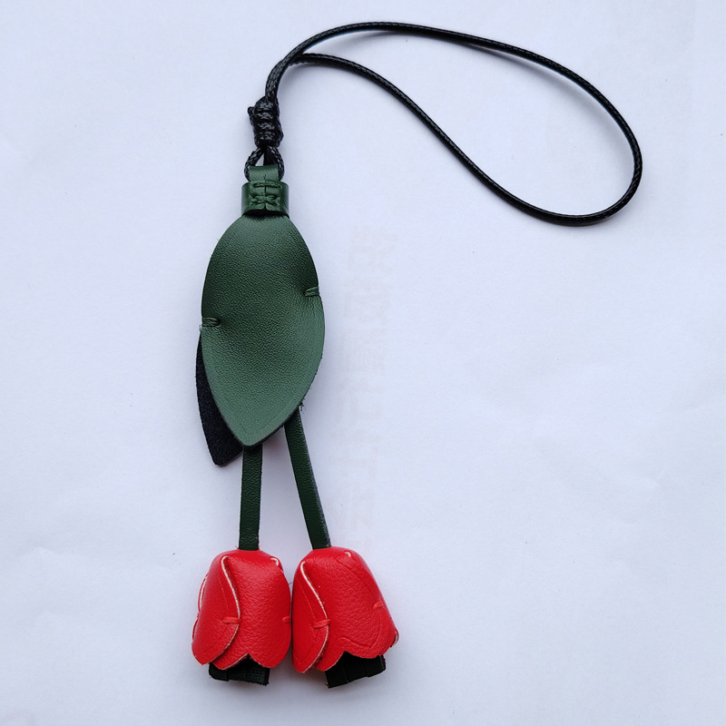 튤립 블랙 로프 스타일 - 레드 - 완제품