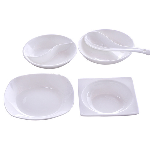 Bone china flavor dish, snack dish, ceramic condiment dish, soy sauce dish, vinegar dish, dipping dish