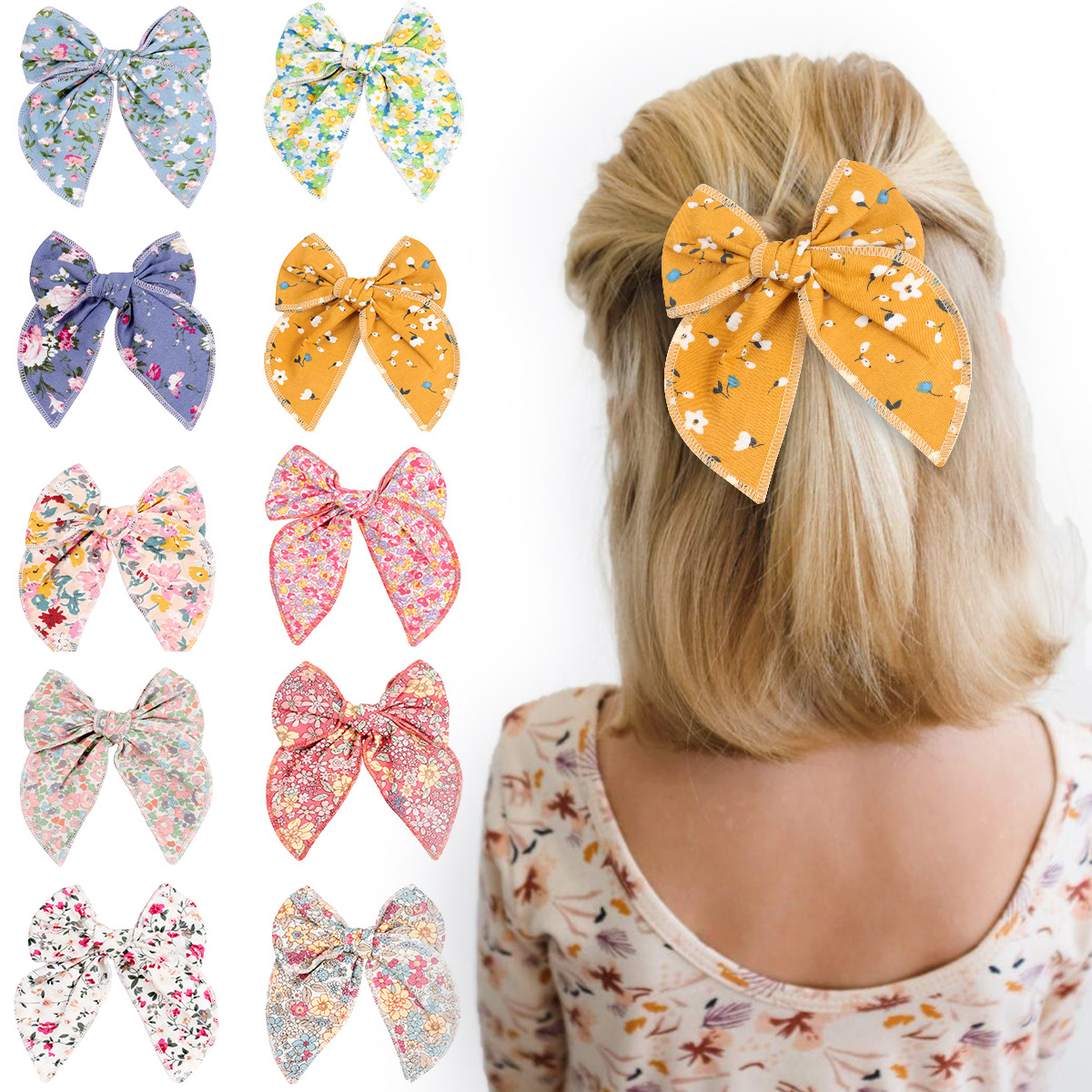 fresh hairgrip with bow