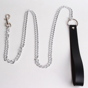 European and American Harajuku Gothic Style Leather Traction Rope  Device Training Couple Binding Flirting Device Traction Rope