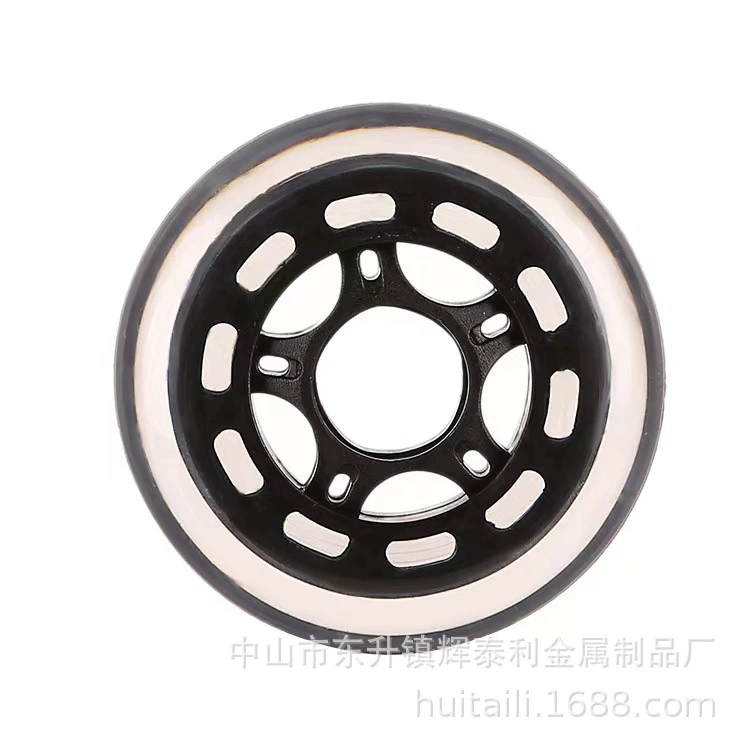 Оптовые продажи: 2.5inch 3inch черных колес для самоката из полиуретана, прозрачные колеса, бесшумные, не оставляющие следов, колесики для офисных кресел, колеса для инвалидных колясок