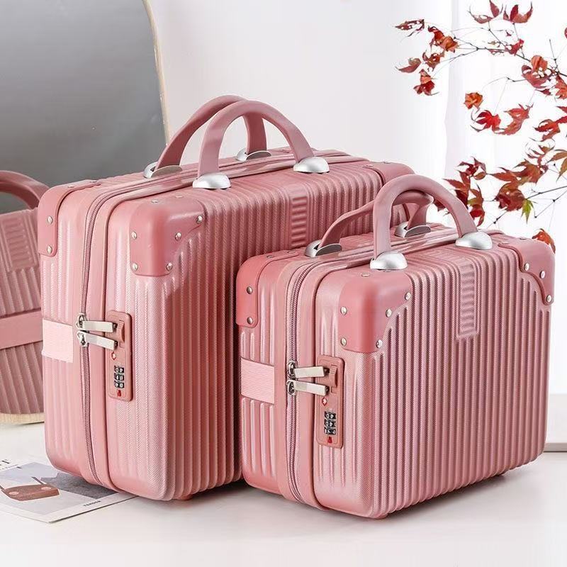 16inch Small Suitcase Carry-On Luggage 14 Cosmetic Bag Gift Box Travel Suitcase Portable Handbag Children's Password Box