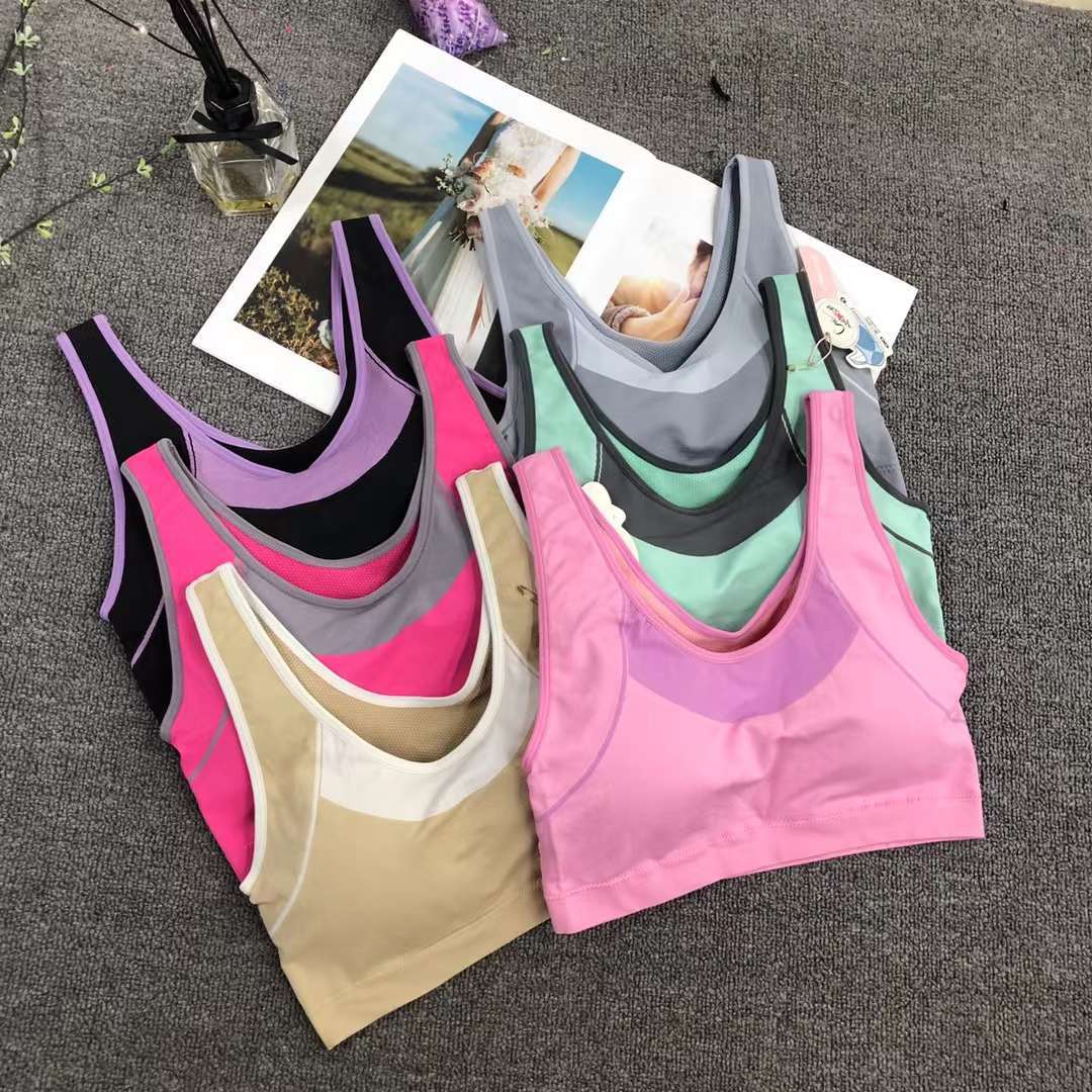 Nueva inconsútil alto elástico belleza de alta calidad las mujeres chaleco inalámbrico yoga sujetador ropa interior deportiva al por mayor