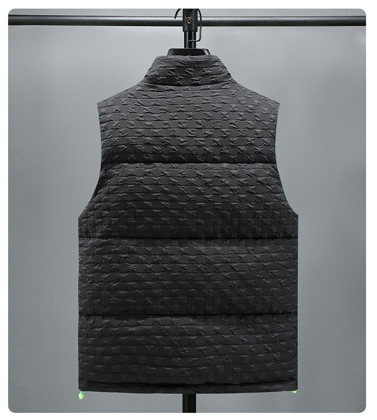 Herren Weste Aus Baumwolle Warm Gefüttert Für Herbst Und Winter_voghion.com