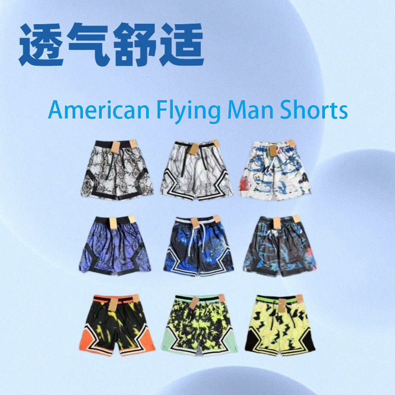 New American-Style Aj Air Jordan Fashion Breathable Quick-Dry Sports Shorts Training Shorts Basketball Shorts Soccer Shorts