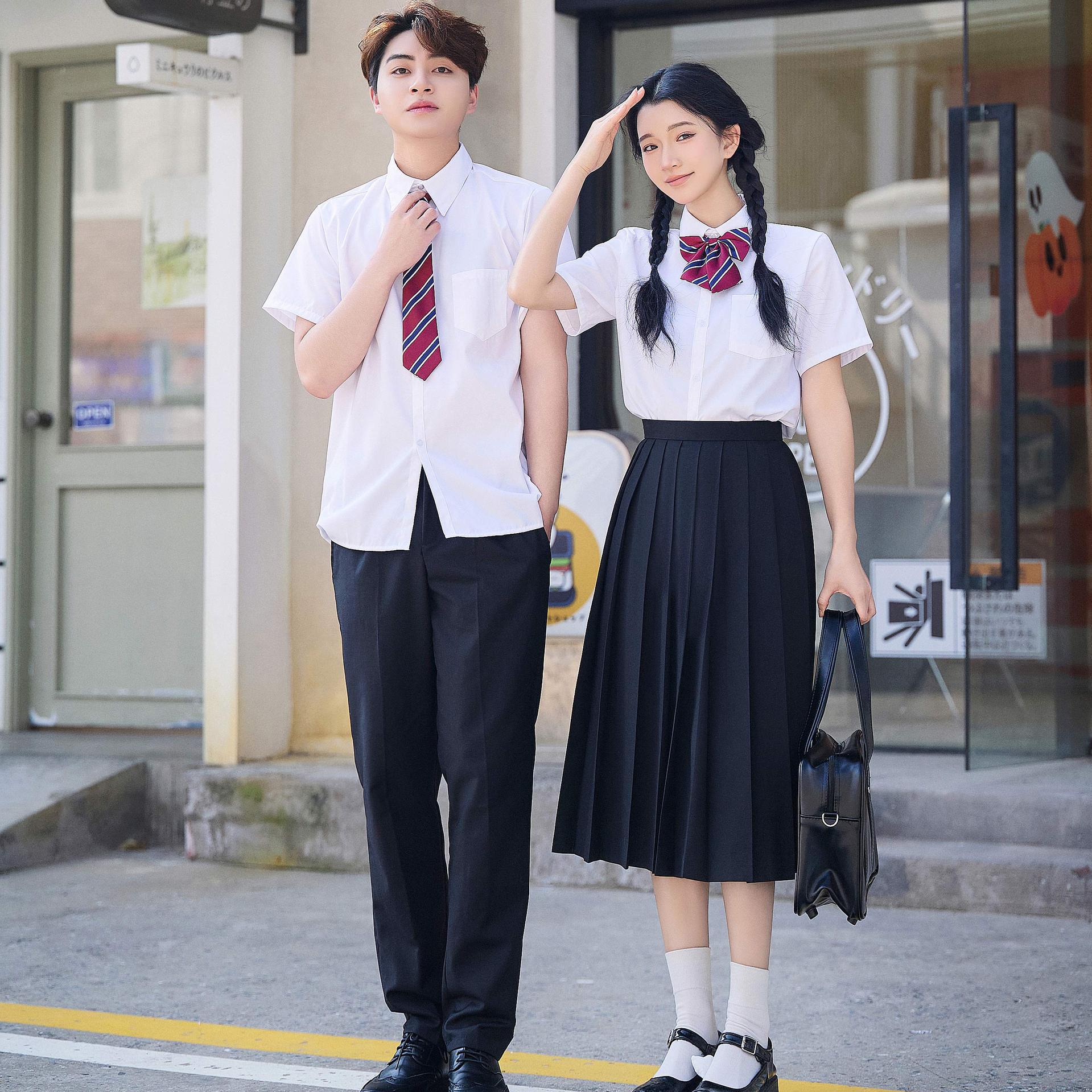 Graduation Season Class Uniforms, College Style Suits, High School and Junior High School Students' Chorus Performance Uniforms, Long Skirts, School Uniforms, Sports Meeting Performance Uniforms
