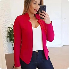 B 65506 Casual Solid Color Blazer Jacket ��ɫ������װ