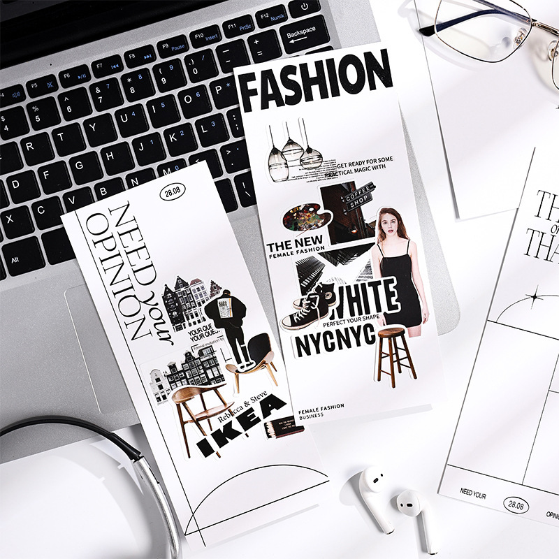 Papel de papel sin adhesivo material diario decoración material de base se puede escribir tarjeta de collage de notas