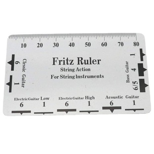Guitar Measuring Card String High Data Measuring Caliper Plastic Measuring Ruler