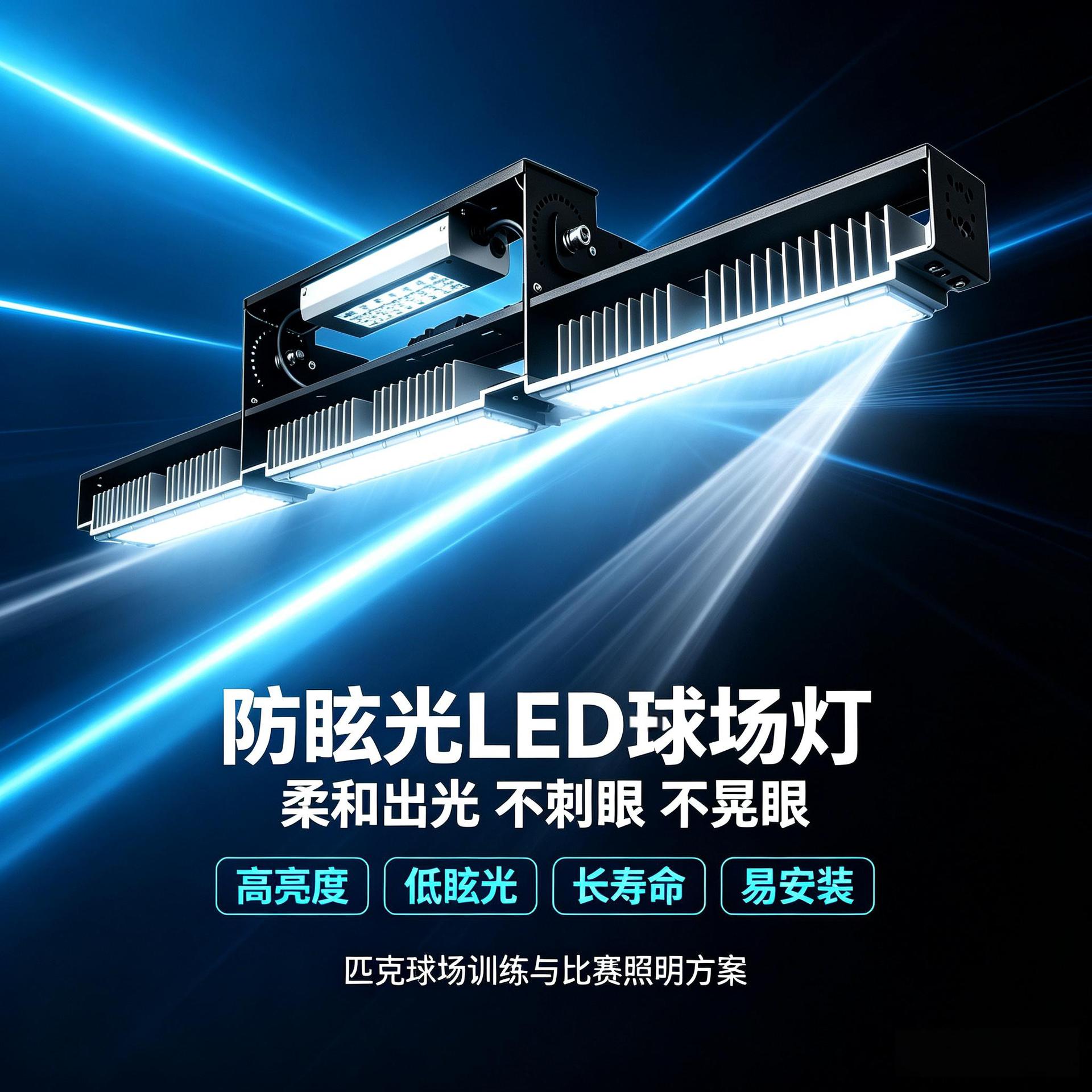 匹克球场专用LED投光灯 户外防眩光照明灯 专业匹克球灯 高亮度节产品实拍图_灯饰照明货源实拍