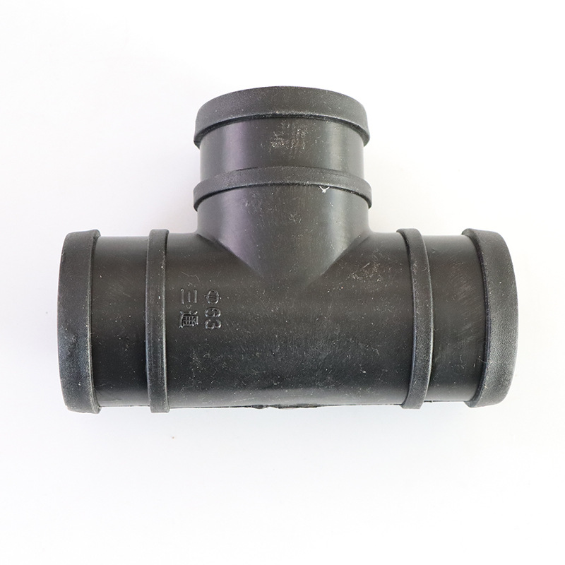 2-inch irrigation water tape three-way garden hose tower three-way plastic water hose distributing equal diameter T-type joint