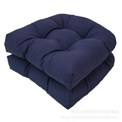 厚い屋外の椅子のマットの防水のフリースの充填のU型のクッションは庭の48x48センチメートルの2つの部品のために適しています。