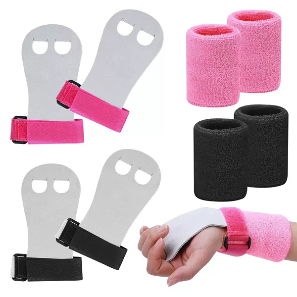 In-Stock Amazon Hot-Selling Children's Gymnastics Leather Palm Protectors, Pull-Up Bar Weightlifting Barbell Pull-Up Assist Straps