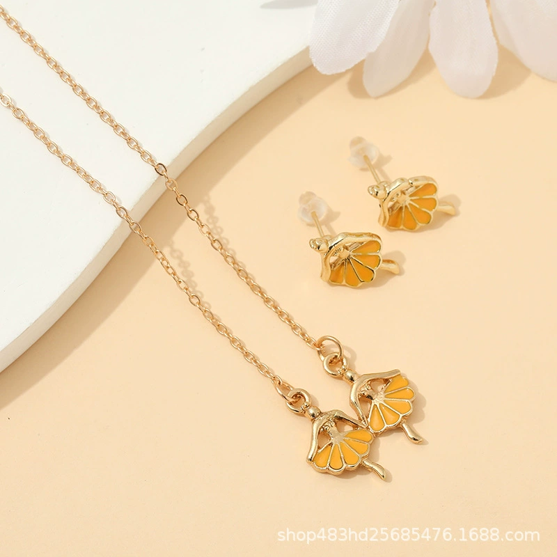 Set for princess, cute necklace and earrings, jewelry