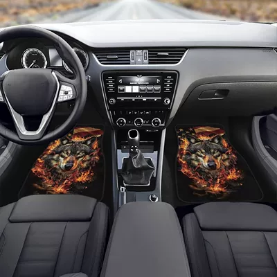 King Collection Car Mat Four-piece – Avtomobil döşəmə paspasları - wolf-king-6-3344cm-two-piece-pack