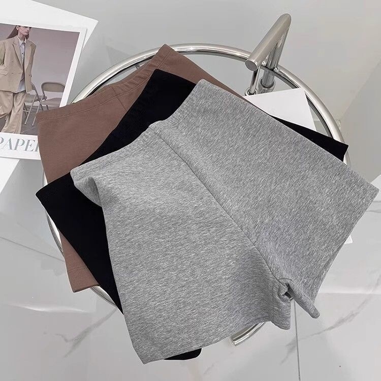 High-Waisted Elastic Cycling Shorts, Solid Color, Slim Fit, Slimming, Sports Shorts for Women, Suitable for Summer, Can Be Worn as Outerwear or as a Base Layer, Yoga Hot Pants High-Waisted Elastic Cycling Shorts, Solid Color, Slim Fit, Slimming, Sports Shorts for Women, Suitable for Summer, Can Be Worn as Outerwear or as a Base Layer, Yoga Hot Pants