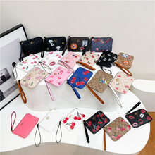 跨境经典风格手拿包2025拼色欧美时尚百搭新款零钱包印花包包女