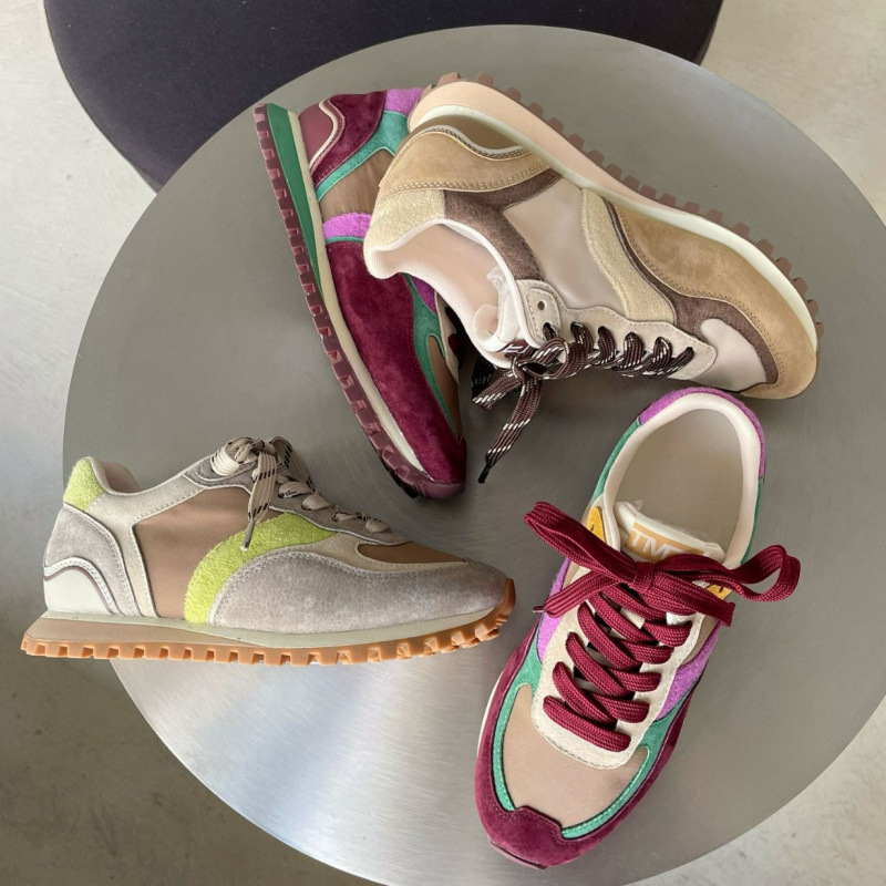 Autumn's Trendy Casual Sneakers, German Training Shoes for Women, Versatile Shoes in Apricot, Wine Red, and Green for Adults Autumn's Trendy Casual Sneakers, German Training Shoes for Women, Versatile Shoes in Apricot, Wine Red, and Green for Adults