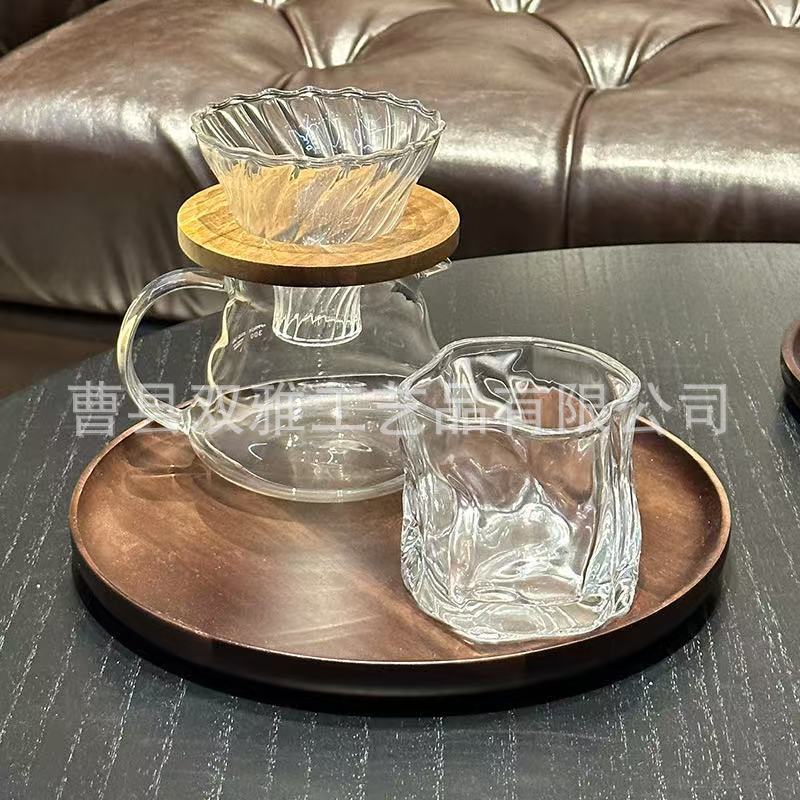 相思木餐用托盘家用圆形餐盘水果盘托盘日式木质碟子零食小果盘子