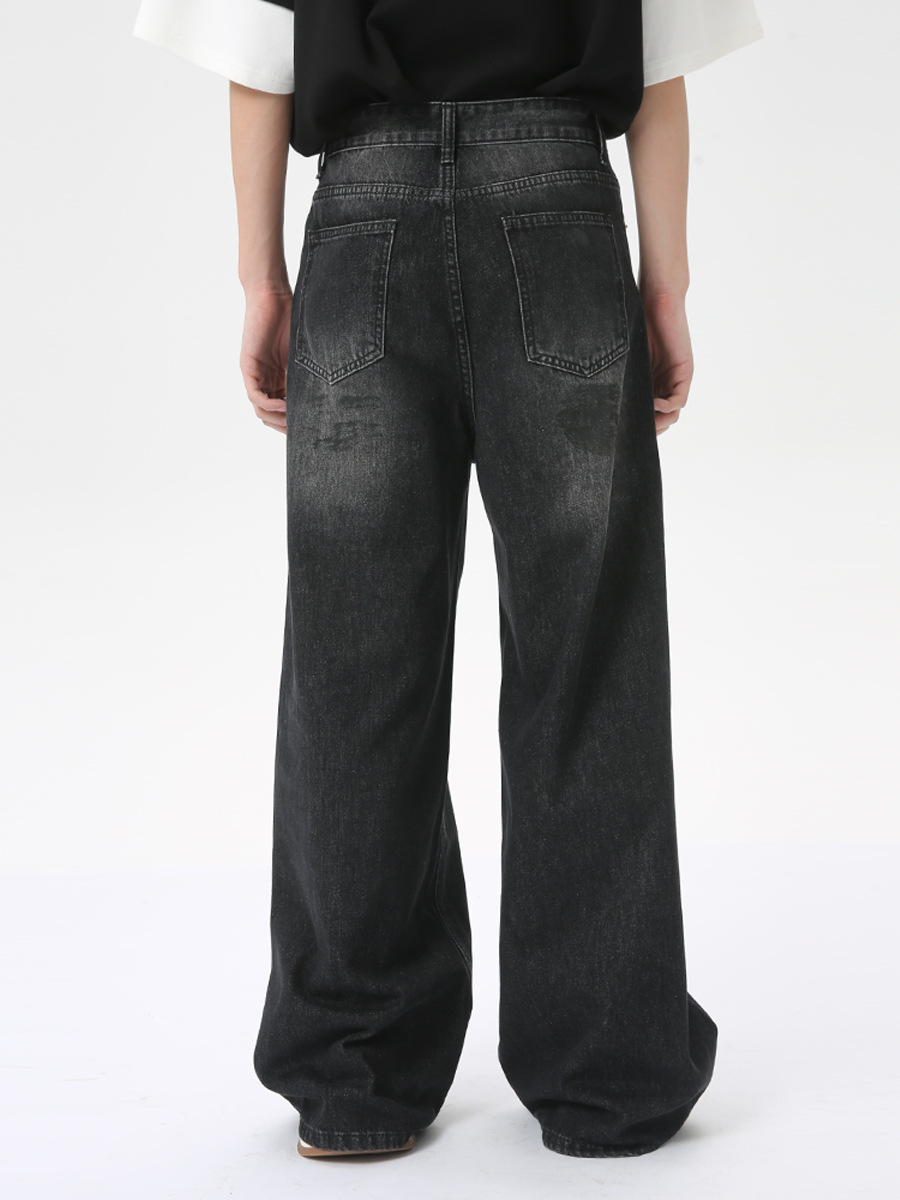 MTLCLOTHES Ropa de hombre | 2024 nuevos productos de verano Moda callejera europea y americana Diseño sucio Vaqueros rectos de moda