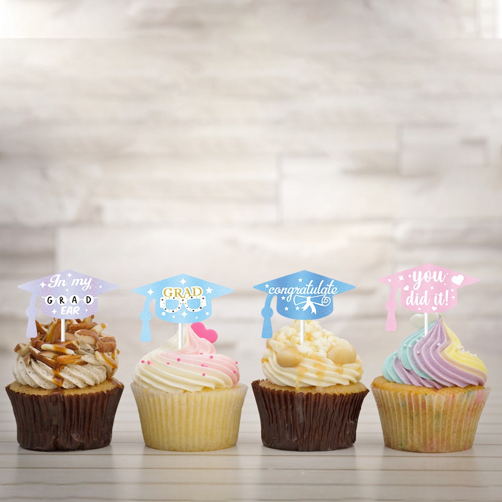 2025 decoración de graduación transfronteriza vintage discoteca pastel de temporada de graduación decoración de fiestas mini-slot