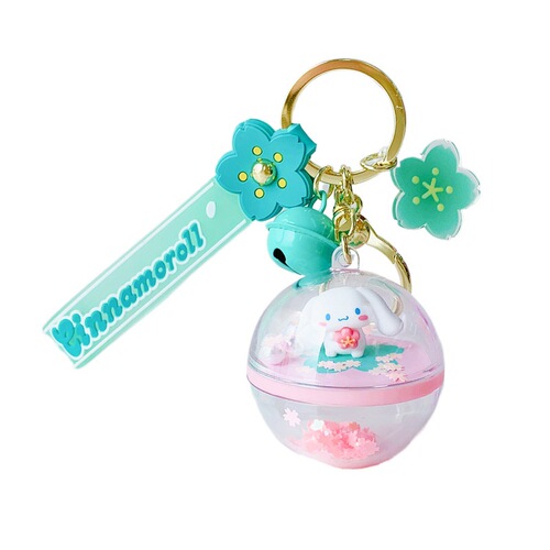 Genuine Sanrio Sakura Journey series cute keychain bag pendant gift big-eared dog Melody pendant for women