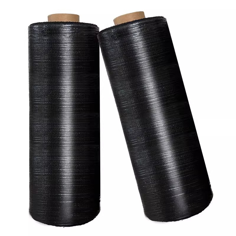 Topa de césped permeable al agua agrícola tela de césped invernadero huerto tela de hierba herbicida tela antienvejecimiento tela de plástico negro herbicida