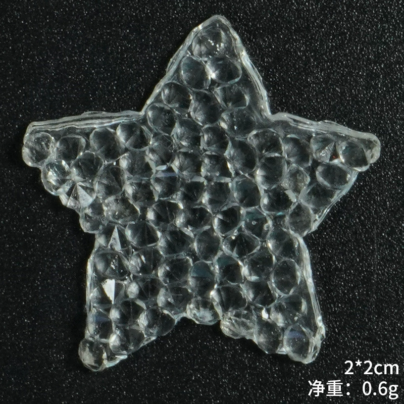 兆顺 Pentagonal hot diamond hot diagram, gel pattern cloth, shoe hat, bag, clothing auxiliary material hot melt glue network patch