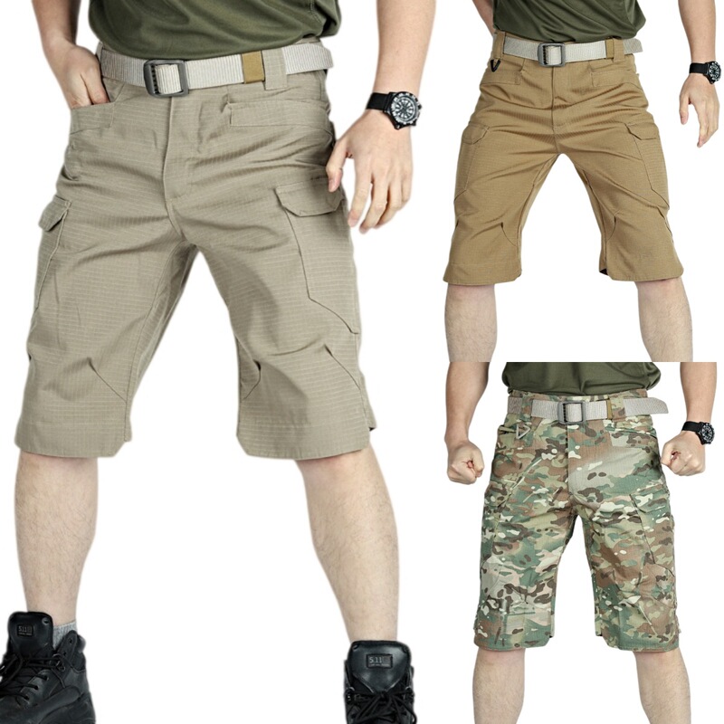 Cross-Border European and American New Style Summer Work Shorts for Men, Outdoor Waterproof and Wear-Resistant Straight-Leg Training Pants, One-Piece Dropshipping