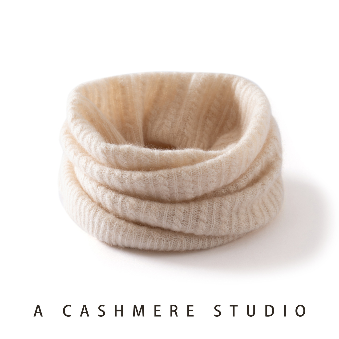 2026 New Autumn Women's Cashmere Scarf, Thickened Cable Knit Neck Warmer, Unisex, Neck Protection, Warm and Versatile